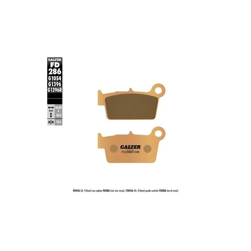 Pastiglie freno posteriori offroad Galfer Kawasaki-Yamaha-Fantic-Suzuki-TM