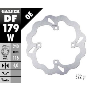 Rear brake disc Galfer 240mm-Kawasaki KX-KXF