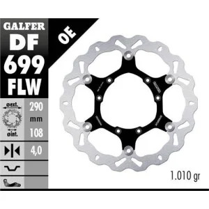 Front floating brake disc Galfer 290mm-HM-Vent 50 2 stroke-125 4 stroke