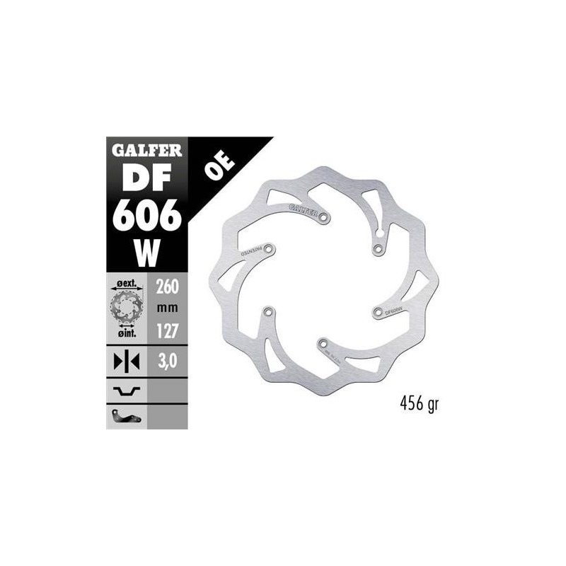 Front brake disc Galfer 260mm-KTM-Husqvarna-GasGas