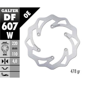 Disco freno posteriore Galfer 220mm-KTM-Husqvarna-GasGas