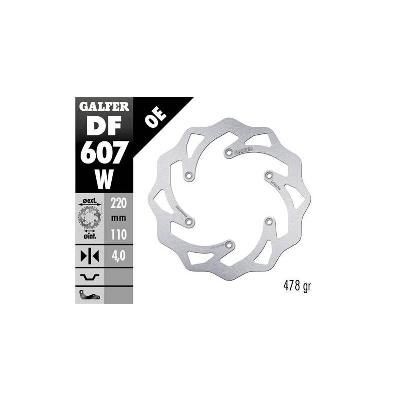 Hinten Bremsscheibe Galfer 220mm-KTM-Husqvarna-GasGas