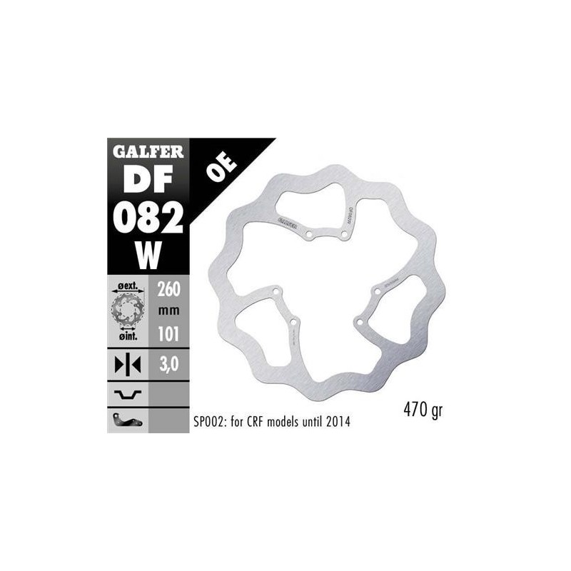 Avant brake disc Galfer 260mm-Honda CRF