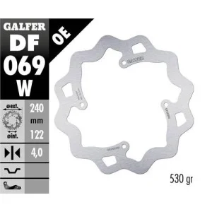 Disco freno posteriore Galfer 240mm-Honda CR-CRF