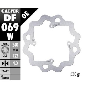 Rear brake disc Galfer 240mm-Honda CRF