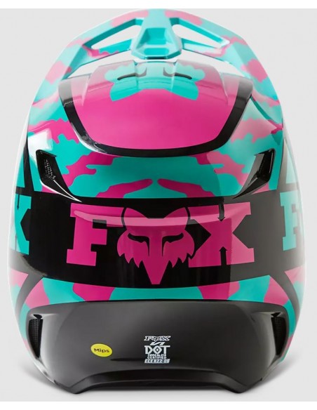 Helmet FOX V1 Nuklr Teal 2023 29663-176 Fox Motocross Helmets