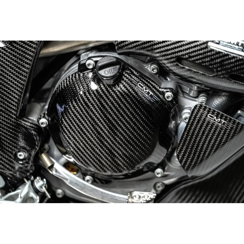 Protezione in carbonio carter frizione CMT-KTM SXF 250-350-450 Husqvarna FC 250-350-450 2023-