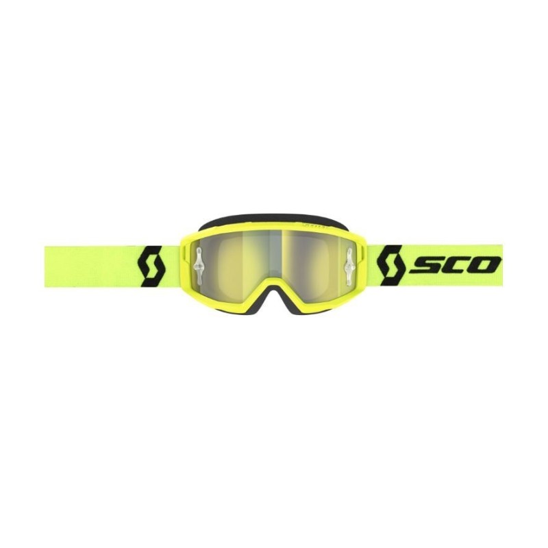 Maschera-occhiale Scott Primal yellow/black lente yellow chrome works