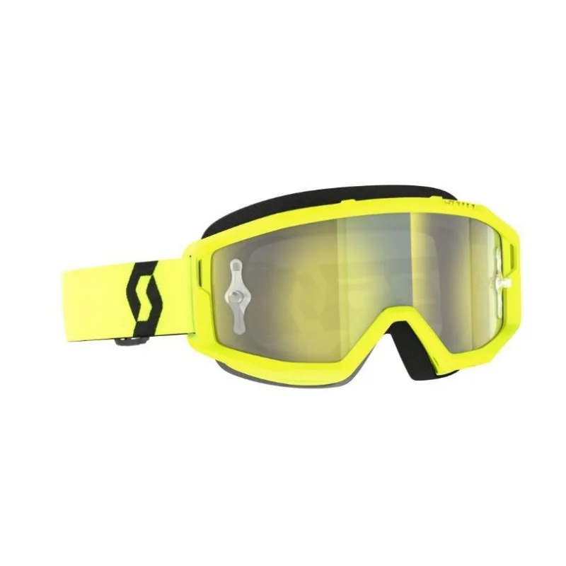 Maschera-occhiale Scott Primal yellow/black lente yellow chrome works