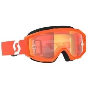 Maschera-occhiale Scott Primal orange/white lente orange chrome works