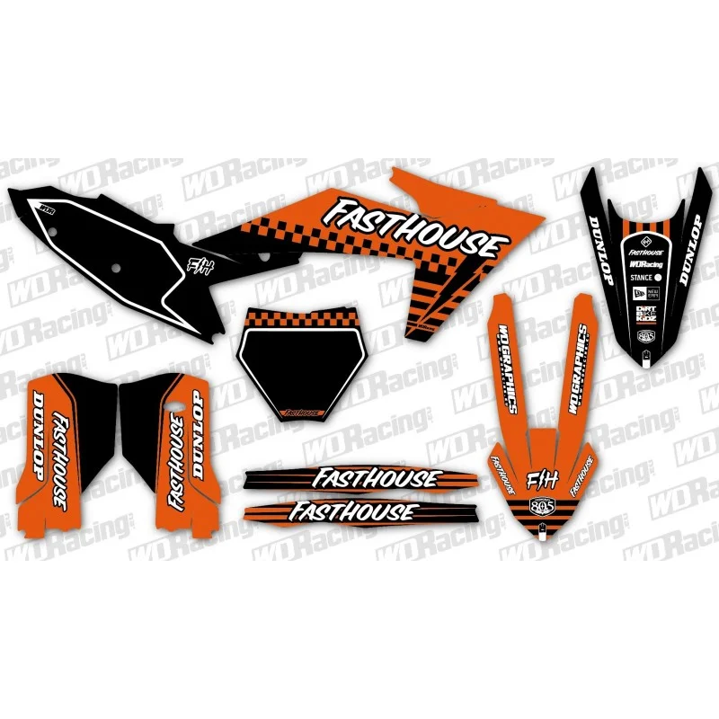 Kit Autocollants KTM Fasthouse Orange