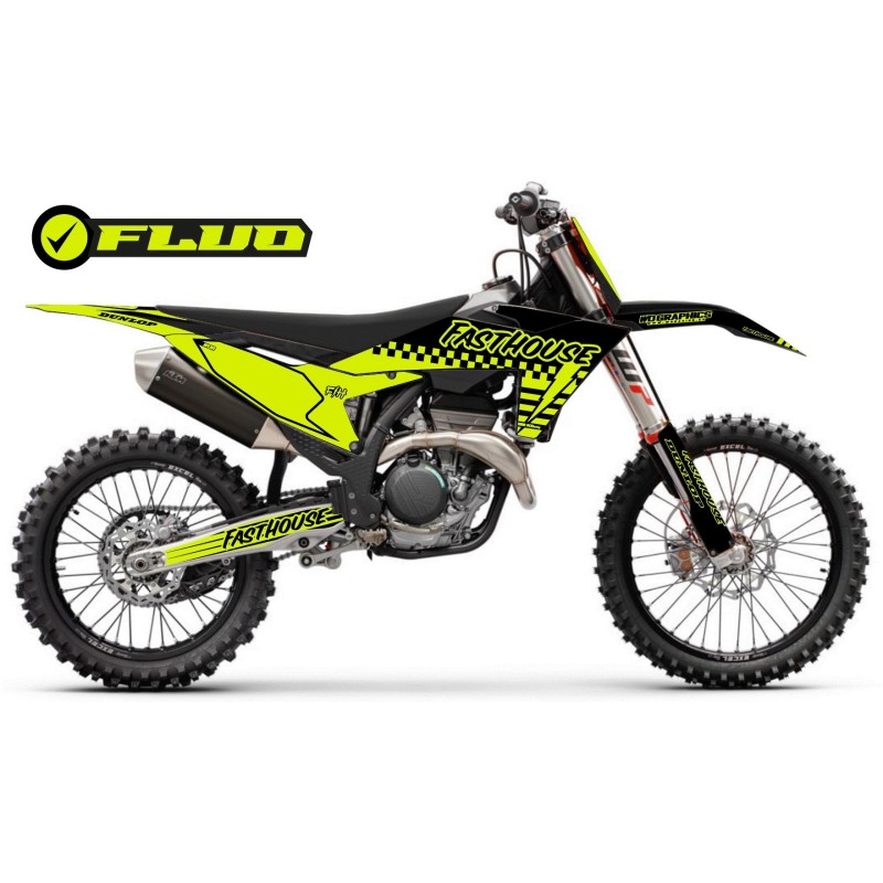 GRAFICHE KTM Fasthouse Giallo Fluo
