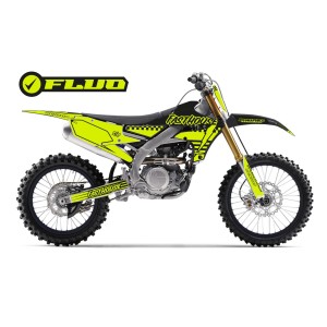 Kit Autocollants Yamaha Fasthouse jaune FLUO
