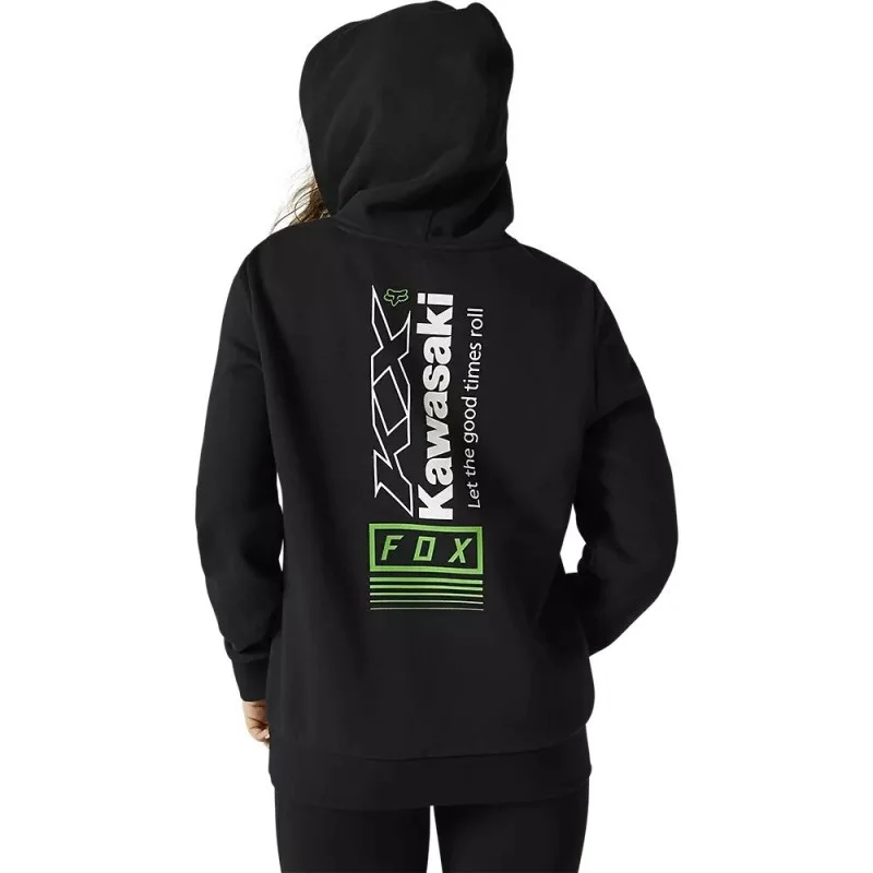 FOX Womens Kawasaki Pullover Fleece schwarz