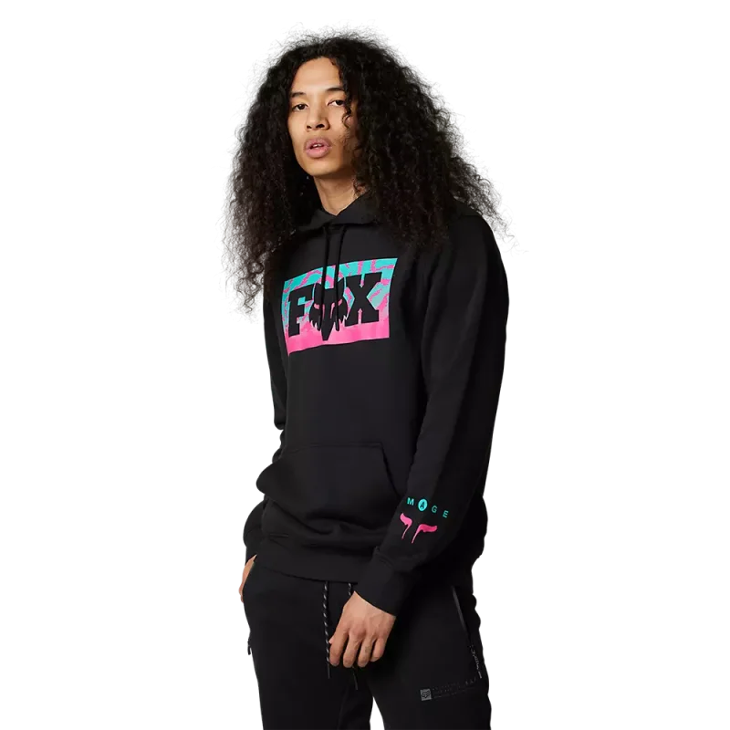 Felpa FOX con cappuccio Nuklr Nera