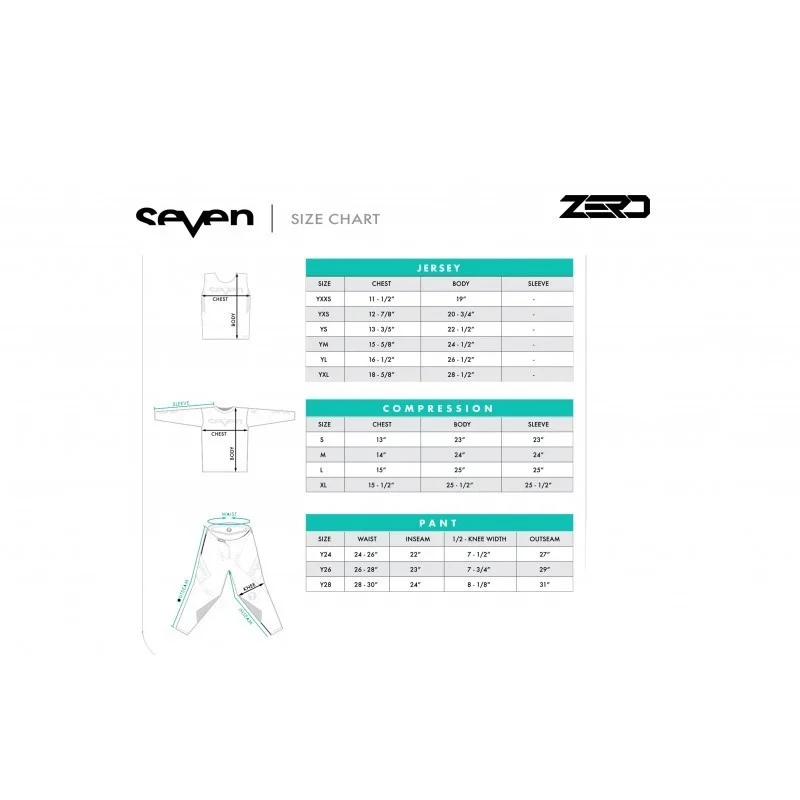 Seven Youth Zero Staple Compression Crossshirt schwarz