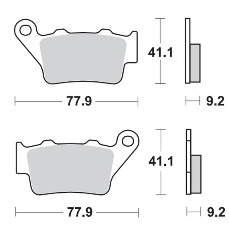 Pastiglie freno posteriori MotoMaster-KTM 690 Husqvarna 701 GasGas 700