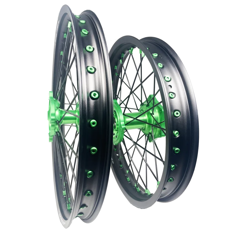 MX Wheels VictoryMX Kawasaki KXF 450 19- KXF 250 21+ 2.15X19+1.60X21 grün