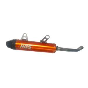 Silencer HGS KTM SX 125 2023- Husqvarna TC 125 2023- orange with carbon end