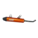 Silencer HGS KTM SX 125 2023- Husqvarna TC 125 2023- orange with carbon end