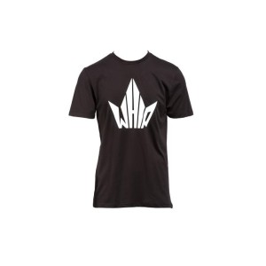 T-shirt man Whip nera logo bianco