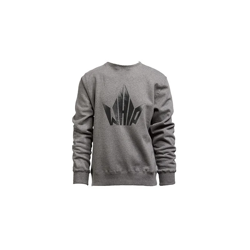 Sweater Whip grey logo noir