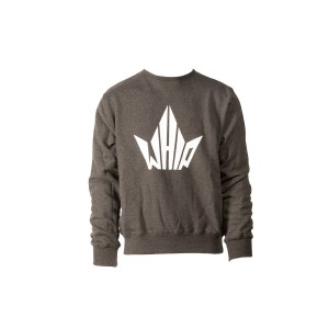 Sweater Whip grey logo white