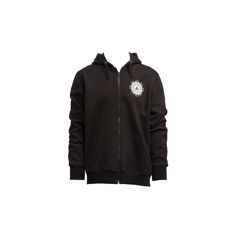 Hoodie black Whip coccarda