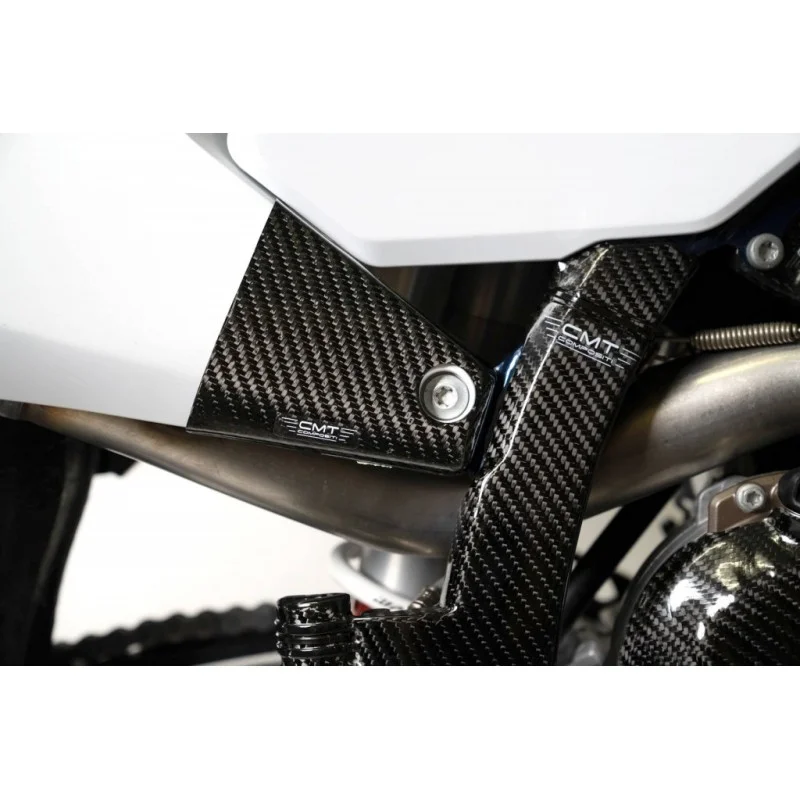 Schutzaufkleber tabellen aus carbon für CMT | Husqvarna TC - FC 2023- TE - FE 2024-