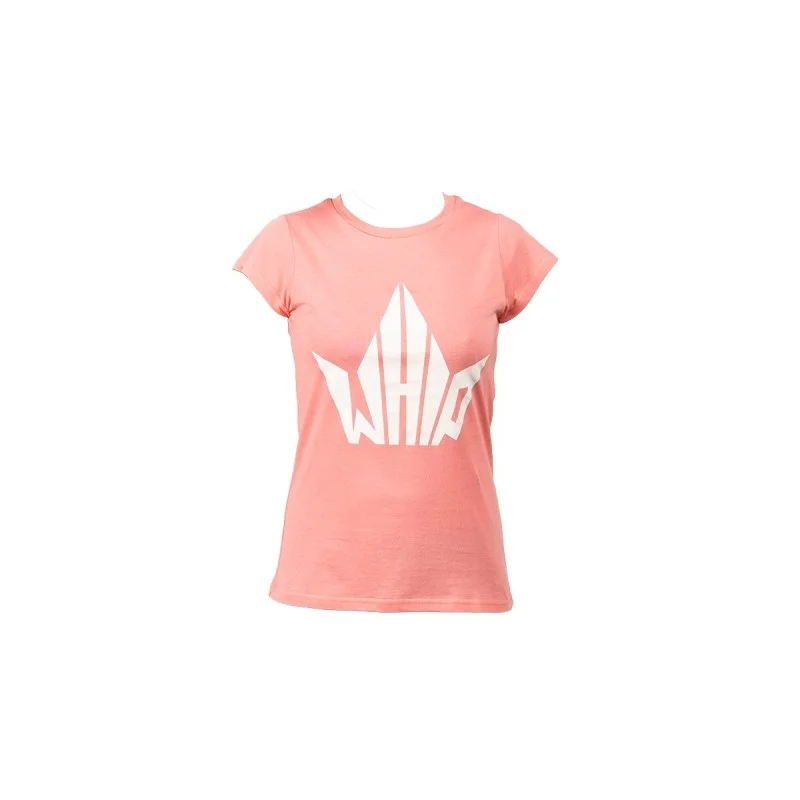 T-shirt donna rosa logo Whip