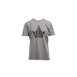 T-shirt man Whip grigia logo nero