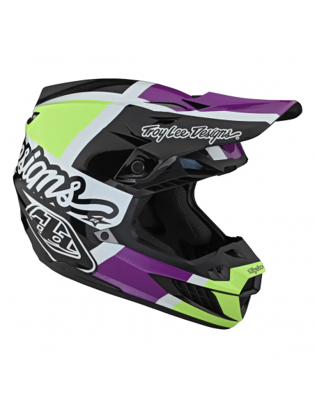Helmet Troy Lee Desing SE5 COMPOSITE QUATTRO black Fluo yellow 18397702 Troy lee Designs Motocross Helmets