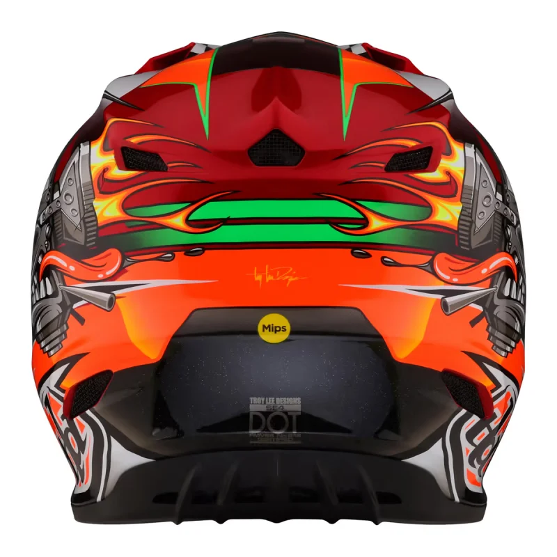 Casco Bambino Troy Lee Desing SE4 POLYACRYLITE Carb Nero