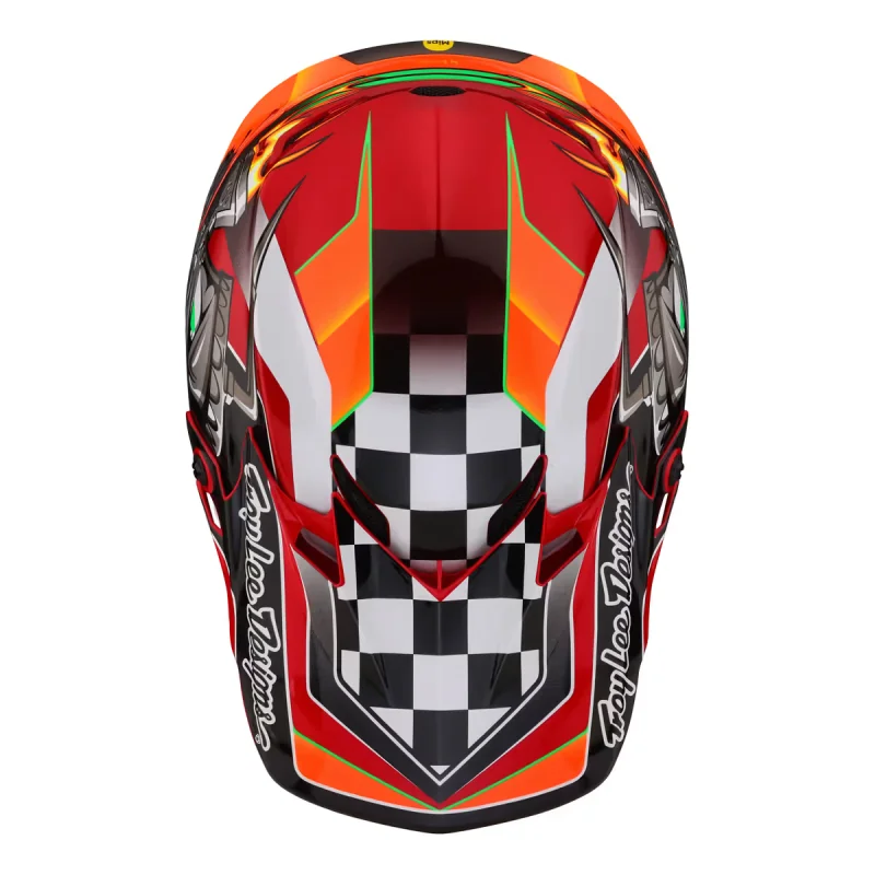 Casco Bambino Troy Lee Desing SE4 POLYACRYLITE Carb Nero