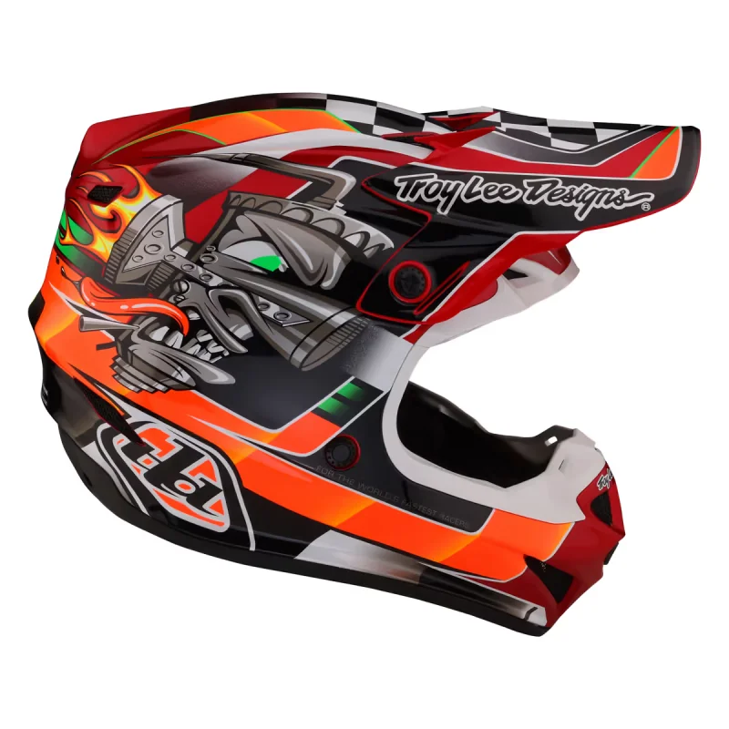 Helmet Youth Troy Lee Desing SE4 POLYACRYLITE Carb Black