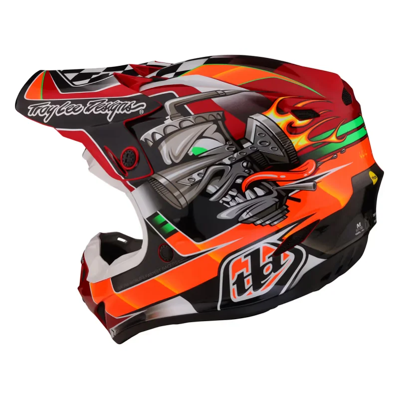 Helmet Youth Troy Lee Desing SE4 POLYACRYLITE Carb Black