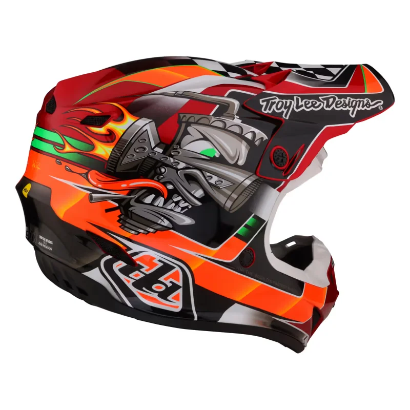 Casco Bambino Troy Lee Desing SE4 POLYACRYLITE Carb Nero