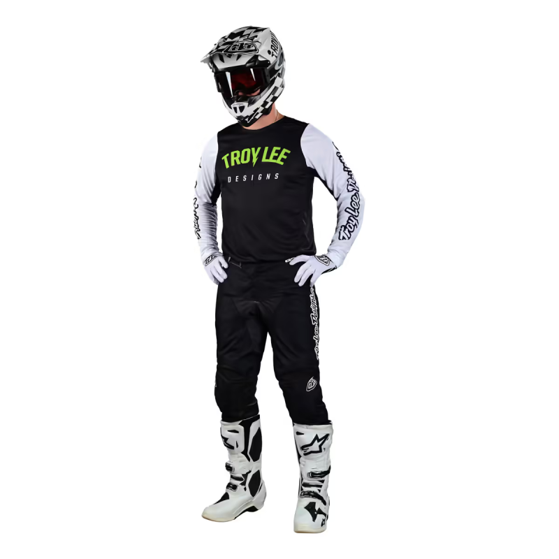 Maillot Cross Troy Lee Designs GP PRO Boltz noir blanc