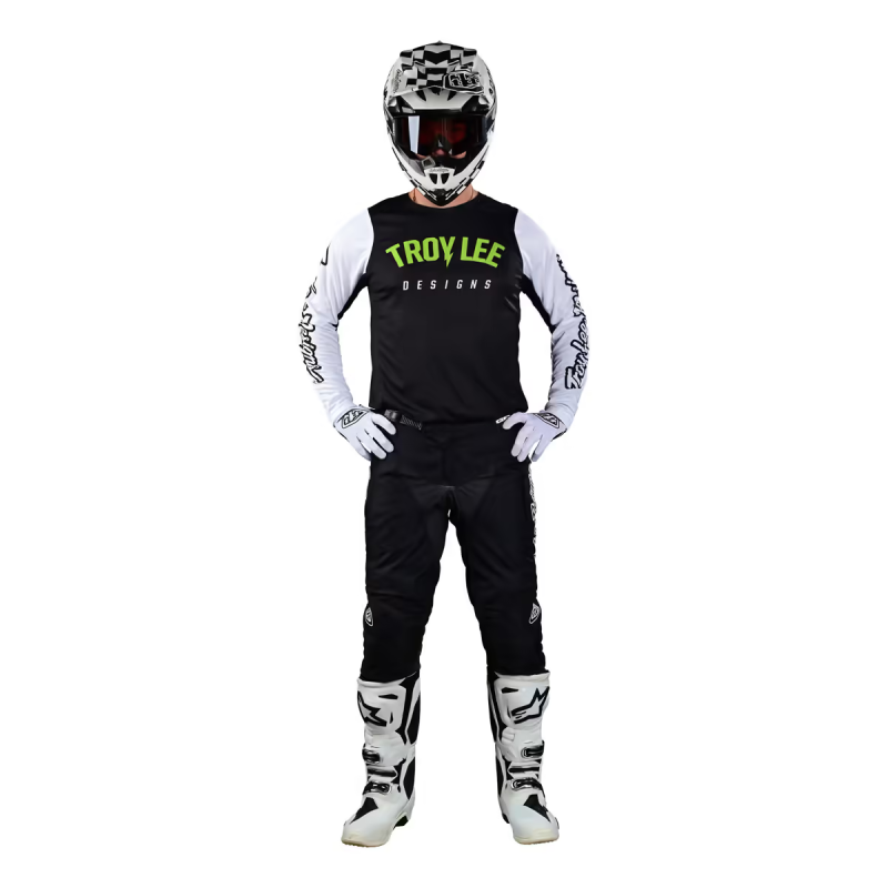 Maillot Cross Troy Lee Designs GP PRO Boltz noir blanc