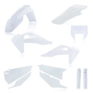 Kit Plastique Complet Acerbis Husqvarna TE-FE 2020-2023 blanc