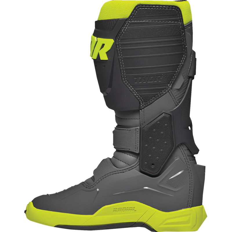 Thor Radial MX Boots grey/flo yellow
