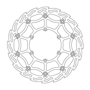 Brake disc 320mm supermoto street MotoMaster Yamaha-Fantic