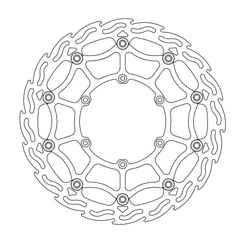 Supermoto Straßen-Bremsscheibe 320mm MotoMaster Yamaha-Fantic
