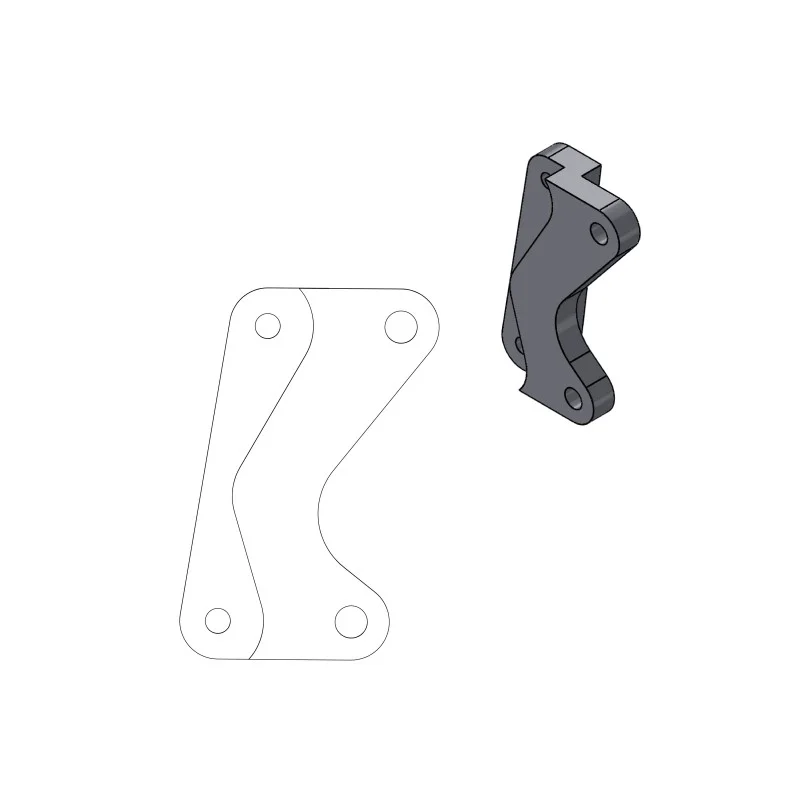 Supermoto Rotor Adapter Bracket Supermoto 320mm | Yamaha