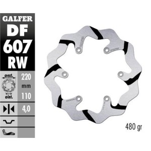 Hinten Bremsscheibe grooved Galfer 220mm-KTM-Husqvarna-GasGas