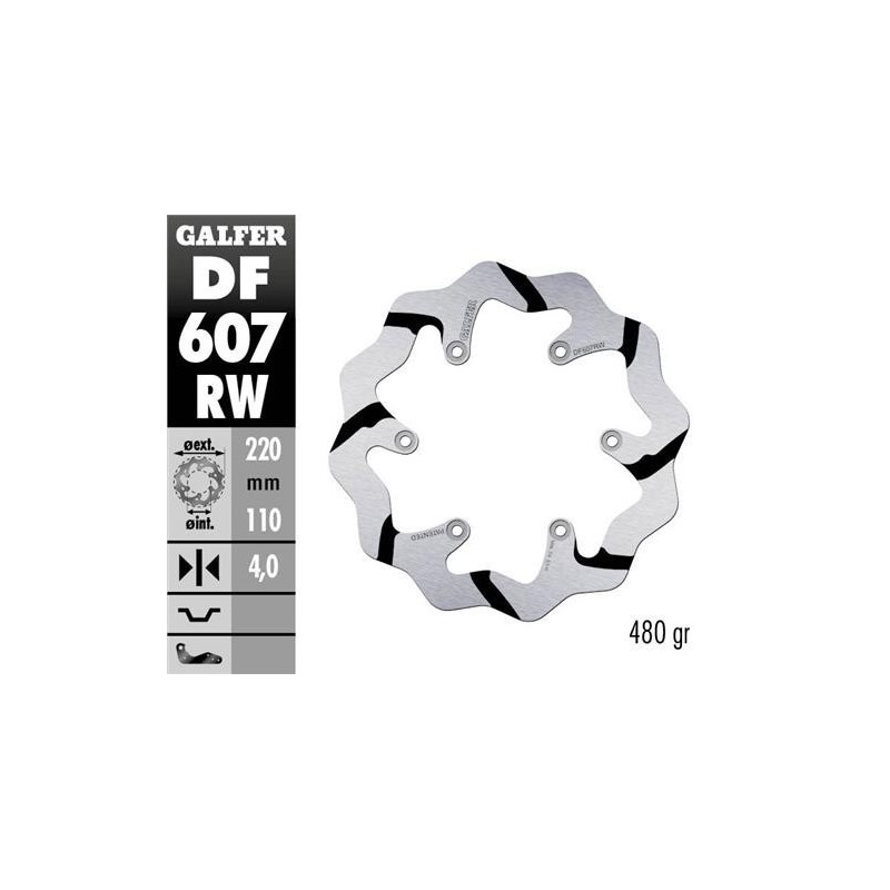Rear brake disc grooved Galfer 220mm-KTM-Husqvarna-GasGas