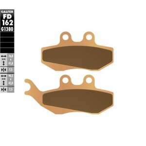 Gesinterte Bremsbeläge vorne Galfer- HM/Vent 50 125 Fantic 50 Beta RR 50