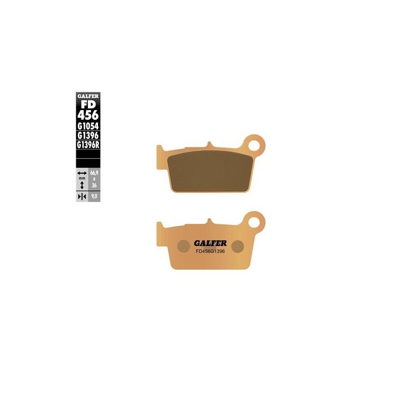 Rear sintered Brake Pads Galfer-Beta RR-Xtrainer