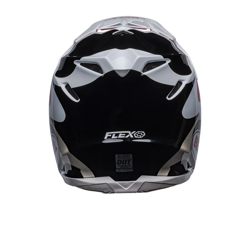 Casco Bell Moto-9S Flex Cousteau reef bianco/rosso opaco
