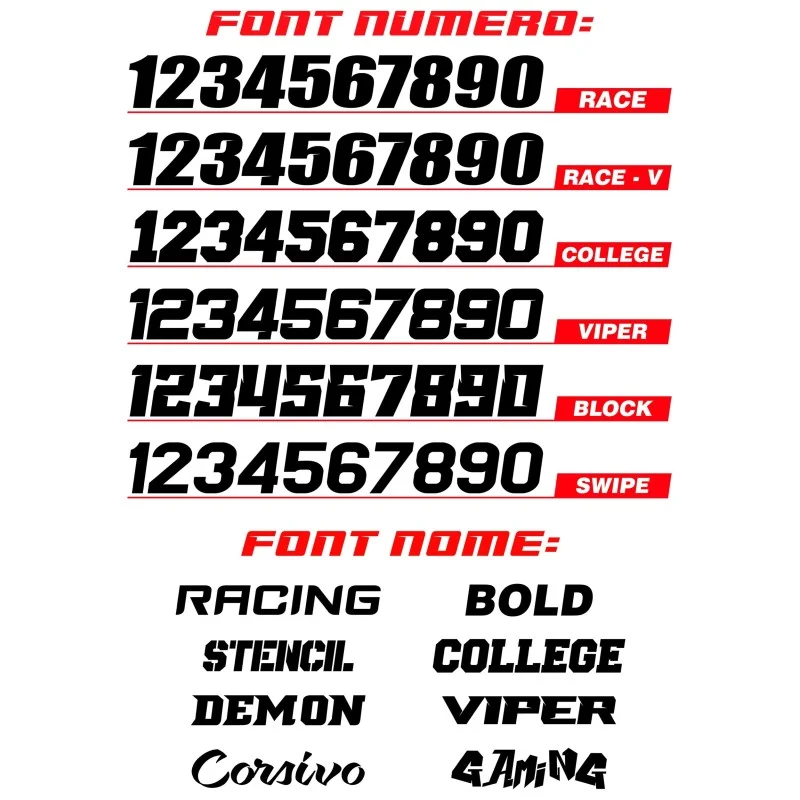 Number plates decal Honda-Race1
